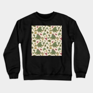 Green Dragon and Wing Pattern Crewneck Sweatshirt